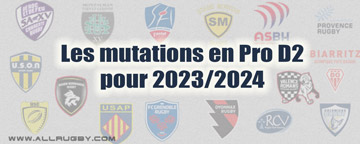 rugby transferts Pro D2