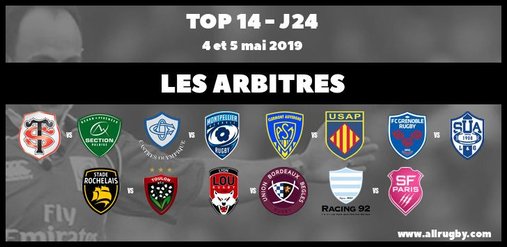 Top 14 - J24 : les Arbitres 