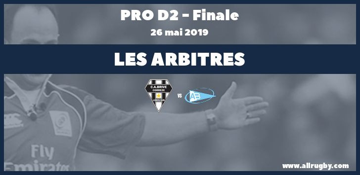 Pro D2 : les arbitres de la finale entre Brive et Bayonne