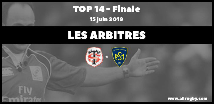 Top 14 - Les arbitres de la finale entre Toulouse et Clermont
