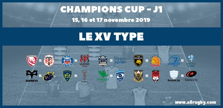 Champions Cup 2020 : le XV Type de la première journée