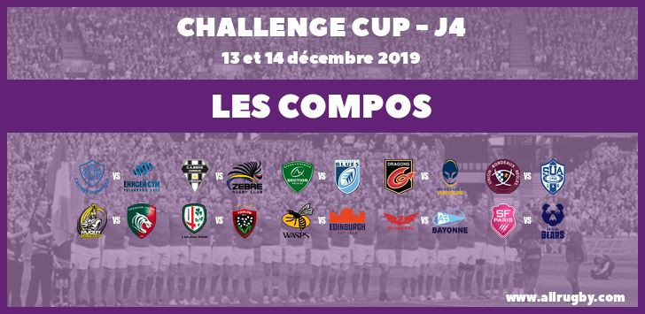 Challenge Cup - J4 : les compos de la quatrième journée