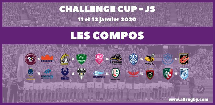 Challenge Cup - J5 : les compos de la cinquième journée