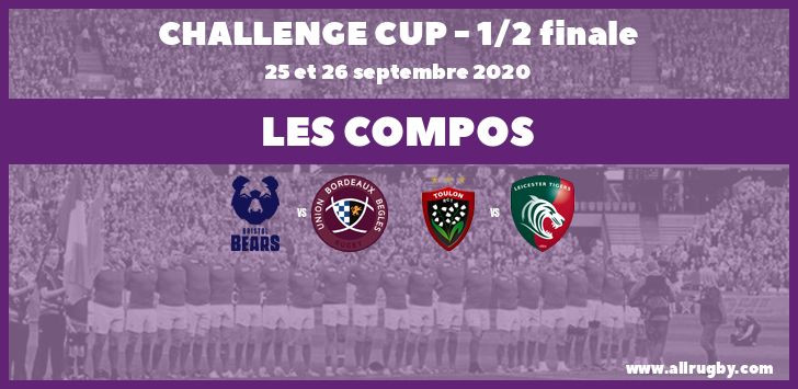 Challenge Cup 2020 - les compos des demi-finales