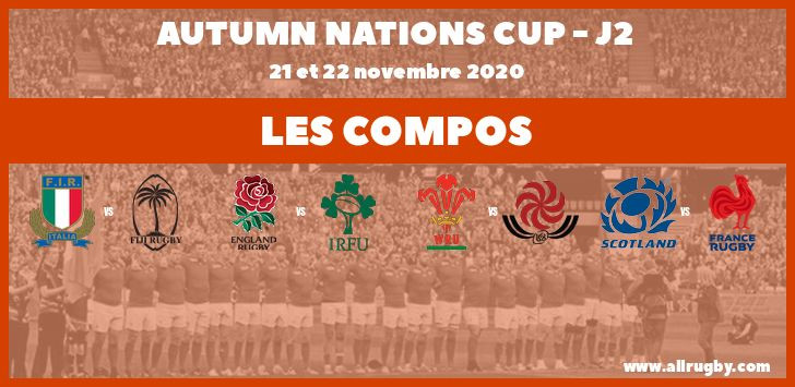 Autumn Nations Cup - J2 : les compos de la seconde journée