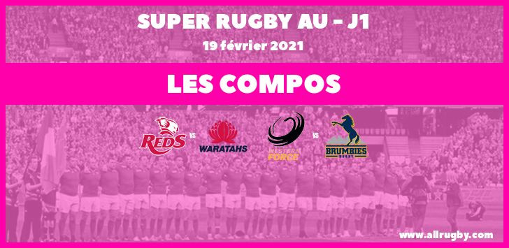 Super Rugby AU - J1 : les compos de la première journée
