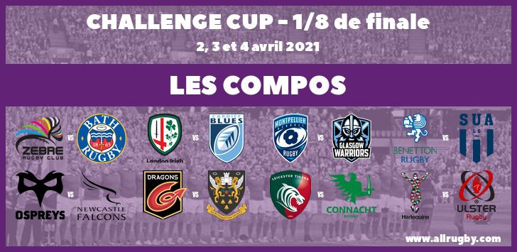 Challenge Cup 2021 - les compos pour les 8ème de finale