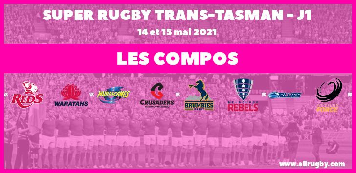 Super Rugby Trans-Tasman - J1 : les compos de la première journée
