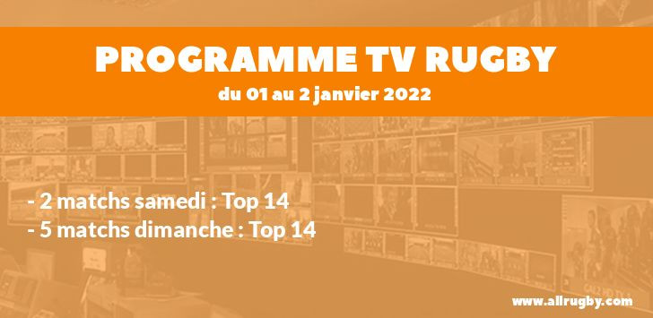 Programme TV Rugby pour le weekend du 1er janvier au 2 janvier 2022