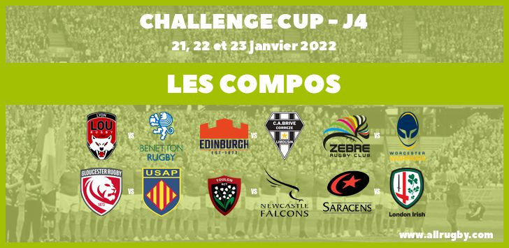 Challenge Cup 2022 - J4 : les compos de la quatrième journée