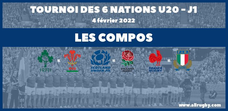 6 Nations U20 2022 - J1 : les compos de la première journée