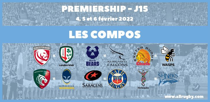 Premiership 2022 - J15 : les compos de la quinzième journée