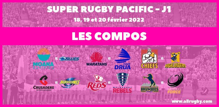Super Rugby Pacific - J1 : les compos de la première journée