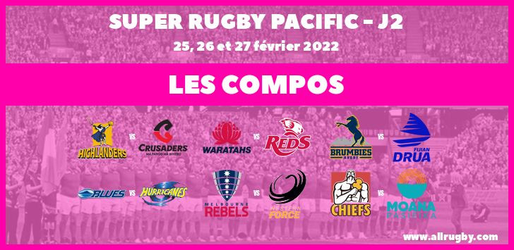 Super Rugby Pacific - J2 : les compos de la seconde journée