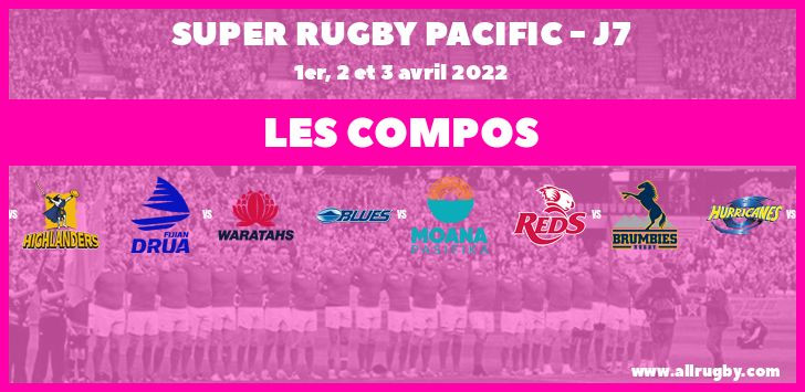 Super Rugby Pacific - J7 : les compos de la septième journée