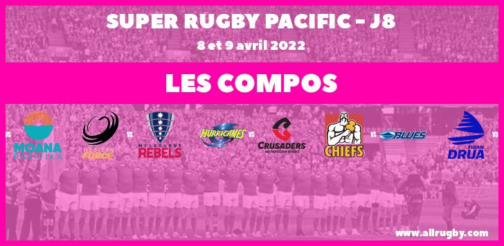 Super Rugby Pacific - J8 : les compos de la huitième journée