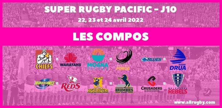Super Rugby Pacific - J10 : les compos de la dixième journée