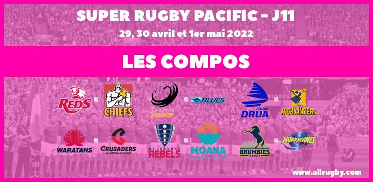 Super Rugby Pacific - J11 : les compos de la onzième journée