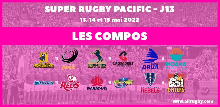 Super Rugby Pacific - J13 : les compos de la treizième journée