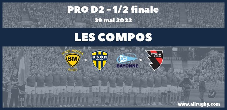 Pro D2 2022 - les compos des demi-finales