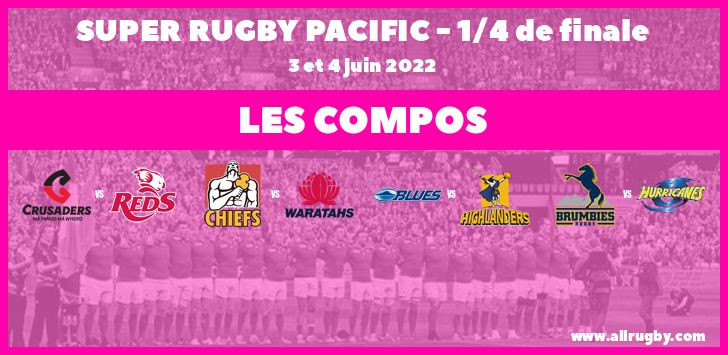 Super Rugby Pacific - les compos des quarts de finale