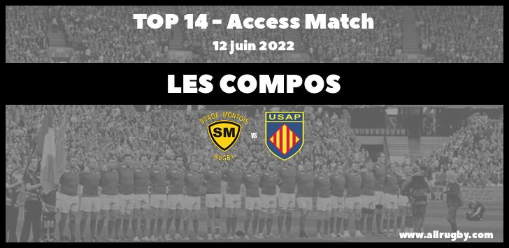 Top 14 2022 : la compo du match d'Accession entre Mont-de-Marsan et Perpignan