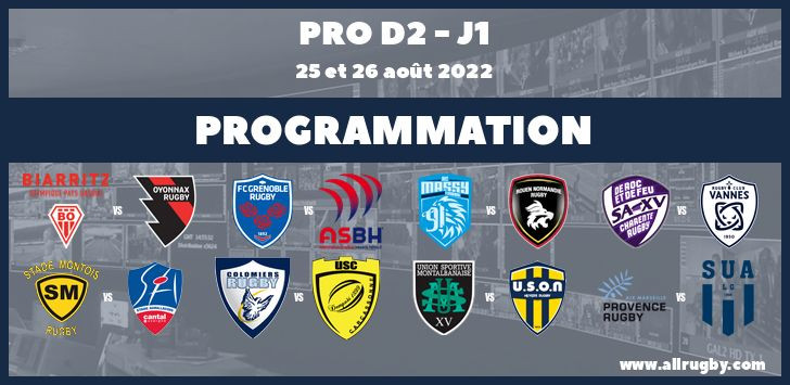 Pro D2 2023 : les dates et horaires des 3 premières journées