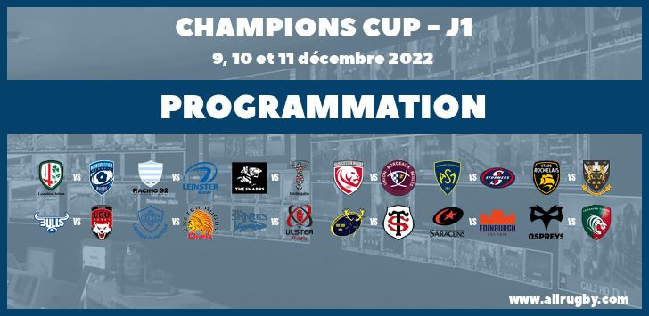 Champions Cup 2023 : les dates et horaires de toute la phase de poule