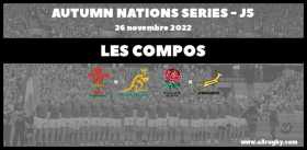Autumn Nations Series 2023 : les compos pour Galles vs Australie et Angleterre vs Afrique-du-Sud