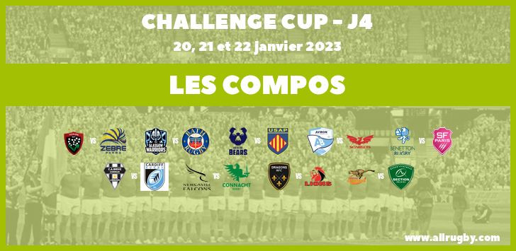 Challenge Cup 2023 - J4 : les compos de la quatrième journée