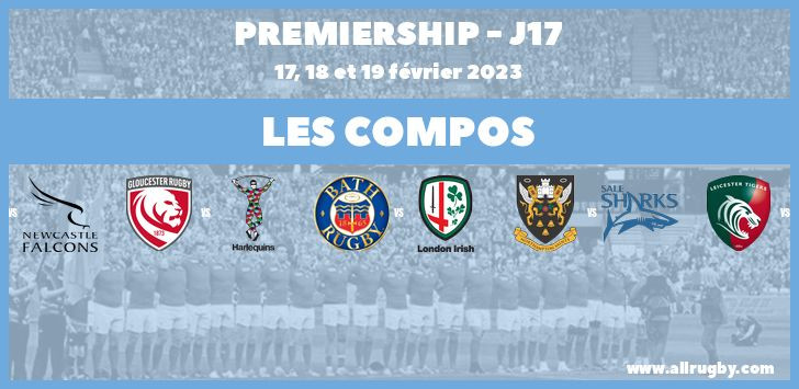 Premiership 2023 - J17 : les compos de la dix-septième journée