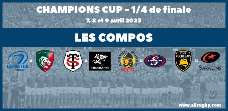 Champions Cup : les compos pour 1/4 de finale 2023