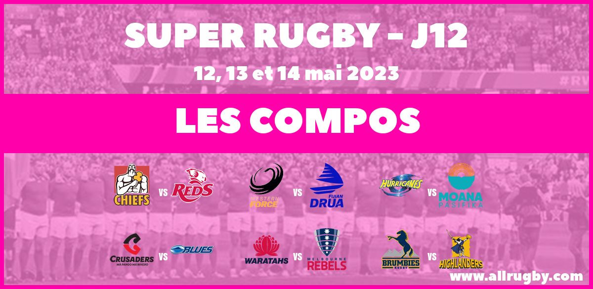 Super Rugby 2023 - J12 : les compos de la douzième journée
