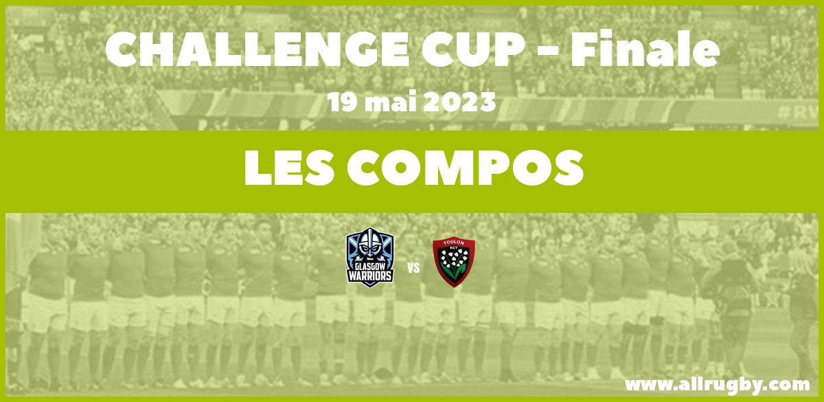 Challenge Cup 2023 - Les compos finale entre Toulon et Glasgow