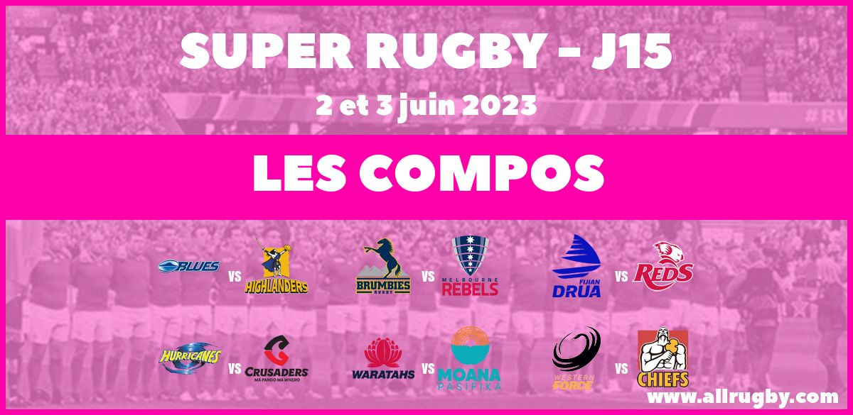 Super Rugby 2023 - J15 : les compos de la dernière journée