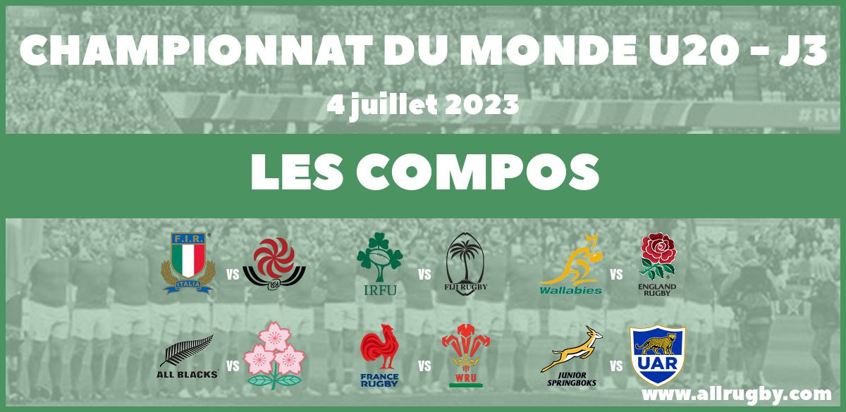 Championnat du Monde U20 2023 - J3 : les compos de la 3ème journée