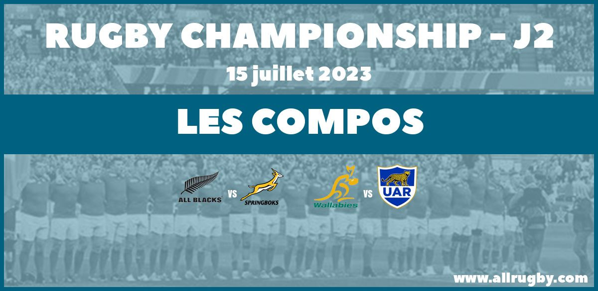 Rugby Championship 2023 - J2 : les compos de la seconde journée