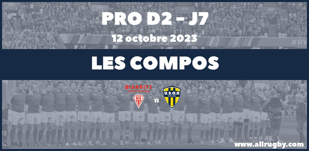 Pro D2 2024 - J7 : les compos pour Biarritz - Nevers